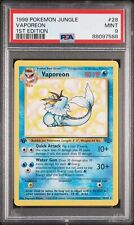 Pokémon TCG Vaporeon Jungle 28/64 Non-Holo 1st Edition Rare PSA 9