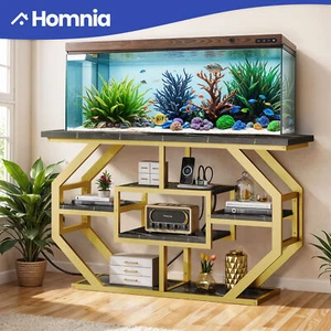 55-75 Gallon Aquarium Stand w/Power Outlets Cabinet for Turtle Reptile Terrarium - Picture 1 of 11