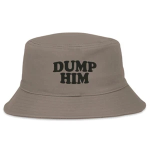 Dump Ihn lustiger Spruch atmungsaktiv bestickt Fischerhut Premium Qualität recycelt - Bild 1 von 3