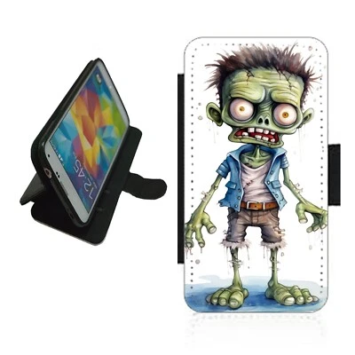 Zombie Phone Case Wallet flip cover For iPhone Samsung ZOM3 Halloween picture - Image 1 of 4