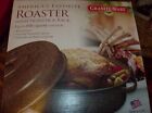 GRANITE WARE ROASTER.WITH NON-STICK RACK.HOLDS UP TO 20 LBS.NEW.