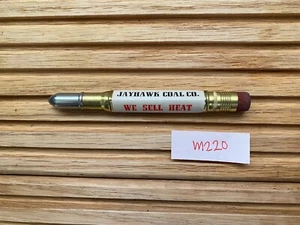 Matita proiettile pubblicitaria quadrata anni 40 Jayhawk Coal Co. M220 - Foto 1 di 3