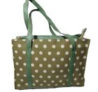 polka dot print Canvas Beach bag diaper baby bag travel bag