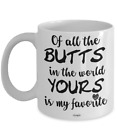 To My Wife Coffee Mug Funny Cup From Husband Joke Gifts For Her My Favorite Butt