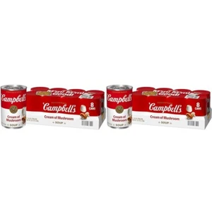 Campbell's Cream of Mushroom Soup 🍲 10.5 Ounce (Pack of 16) - Picture 1 of 6