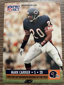 Mark CARRIER 1990 Pro Set Rookie Chicago Bears #674 - Picture 1 of 2