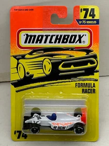 1996 MATCHBOX SUPERFAST MB 74 FORMULA RACER MB RACING #1 NEW ON CARD - Picture 1 of 3