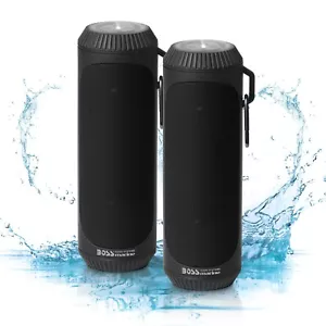 BOSS Audio Systems BOLT Weatherproof Bluetooth Speakers – Built In Flashlight - Picture 1 of 6