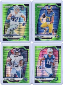 2024 Prizm Football Green Pulsar LOT(Five Cards) - Picture 1 of 4