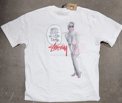 Camisa Stussy Camiseta Skate Resistente Camiseta Blanca Talla Grande Nueva con Etiquetas Ropa de Calle Doble Cara Foto 1 de 4