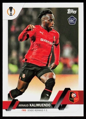 2022-23 TOPPS UEFA Arnaud Kalimuendo #195 SOCCER CARD  Stade Rennais FC RC - Image 1 of 2