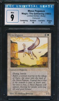 Beta Mesa Pegasus CGC 9 Graded Magic MTG (0210) -magicgraders- - Image 1 of 3