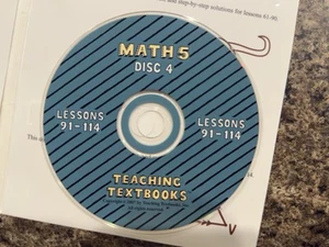 Teaching Textbooks Math 5, replacement disc 4, 2nd edition - Picture 1 of 1