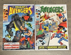 Marvel Comics Lot UK Variant Avengers 69 70 Key 1st App Grandmaster Hyperion VF - Picture 1 of 17