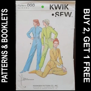 Dormitorio tejido de costura vintage Kwik sin patrón de pies #868 tallas XS-L SIN CORTAR - Imagen 1 de 7