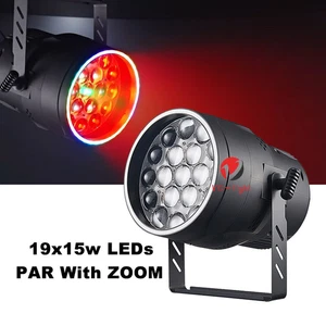DMX Stage 19x15W RGBW LED PAR Luz con Zoom Lavado para City Stage Boda Luces - Imagen 1 de 12