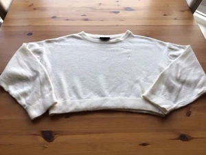 Juicy Couture XS 8-10 Winter Weiß Wolle Kaschmir Mischung Cropped Pullover - Bild 1 von 6