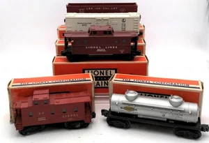 Lionel O Vintage Assorted Freight Cars #25000, 6472, 6357, 64273 [5]/Box - Picture 1 of 3