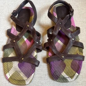 Miu Miu Echtleder Open Toe Nieten Riemchen Sandalen braun Gr. 37 US 6,5 - Bild 1 von 8