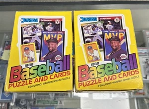 2-1989 Donruss Baseball 36ct Wax Box Lot Case Fresh Just Opened Griffey RC - Picture 1 of 2