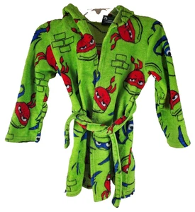 Bathrobe Fleece Super Soft Teenage Mutant Ninja Turtles Boys Size 8 - Picture 1 of 3