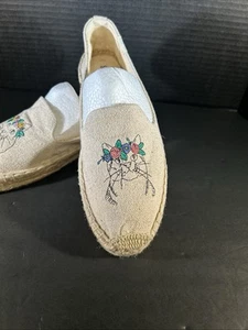 Soludos Women’s 11 Espadrilles Spirit Animal Cats W/ Floral Crowns Slip On - Picture 1 of 12