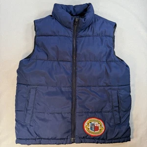 Pusser’s West Indies Patch Vest Old Navy Kids 6/7 Navy Puffer YKK Zip Rare - Picture 1 of 23