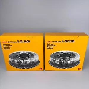 KODAK CAROUSEL S-AV2000 SLIDE TRAY CASSETTE X2 - NEW OLD STOCK - Picture 1 of 5