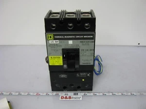 Square D KHL3612517DC1616 3-poliger thermisch-magnetischer Leitungsschutzschalter 500VDC 20KA - Bild 1 von 10