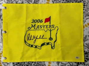 Phil Mickelson Signed/Autographed 2006 Masters Golf Pin Flag PSA - Picture 1 of 4