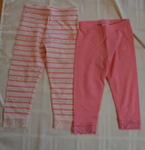 Gymboree LOVE IS IN THE AIR Tea Garden Capri Leggings Lace 2 Pr Lot NWT Sz 5 - Picture 1 of 3