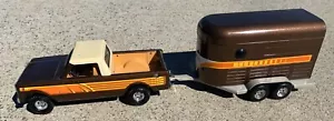 Vintage Ertl International Scout Pickup & Horse Trailer RARE - Picture 1 of 12