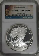 2004-W American Silver Eagle S$1 Dollar NGC PF-69UCAM