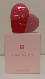 Avon Puzzle Heart Shaped Rose Scent Candle - Picture 1 of 11