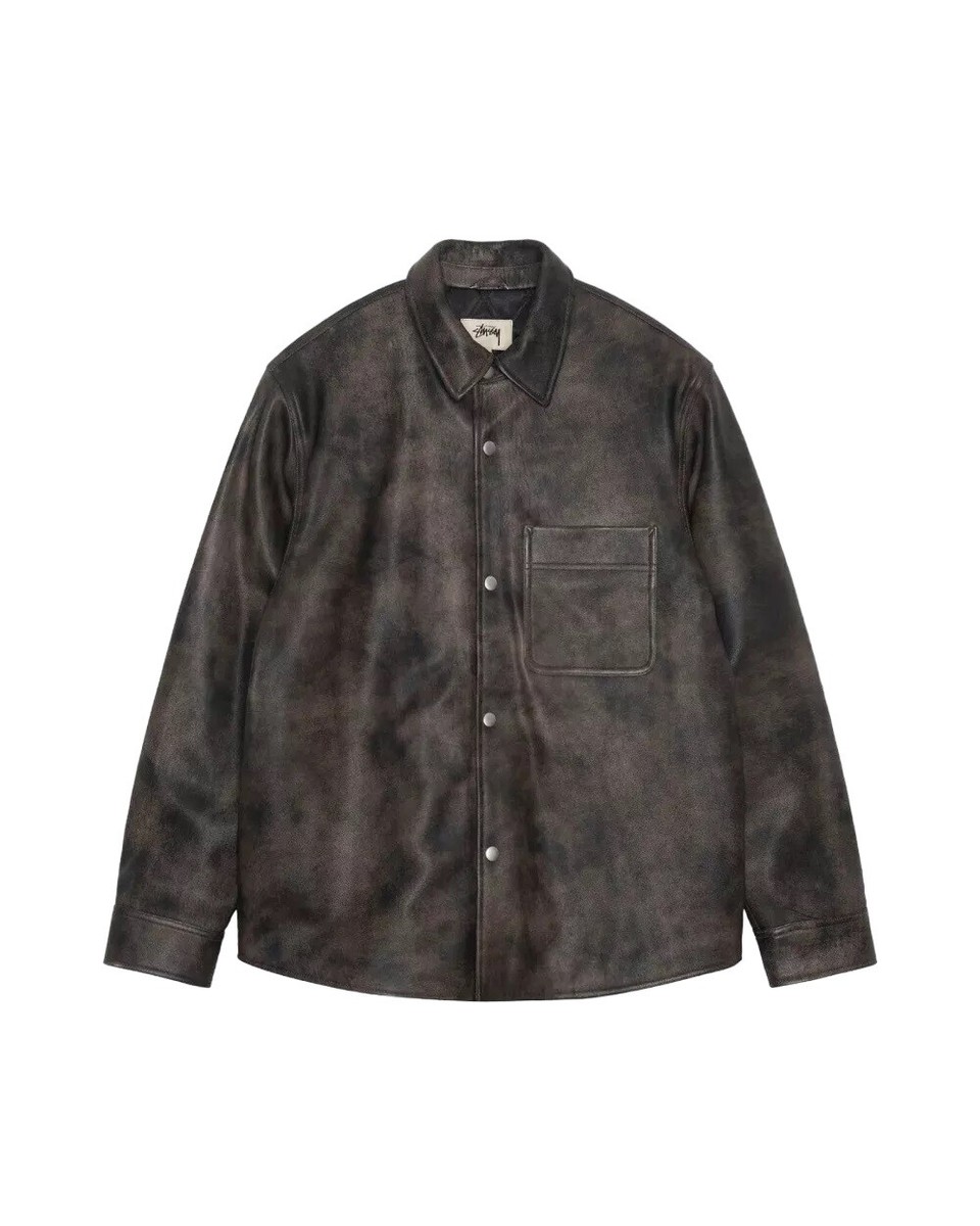 Black Leather Outer Shell Stussy Coats, Jackets & Vests for Black Leather Outer Shell Stussy Coats, Jackets & Vests for