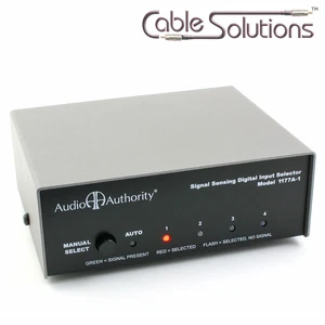 TOSLink/Coaxial Digital Auto Switcher/Switch SPDIF Audio Authority 1177A-1 GSP - Picture 1 of 7