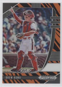 2020 Panini Prizm Draft Picks Tiger Stripe Prizm /99 Drew Romo #PDP35