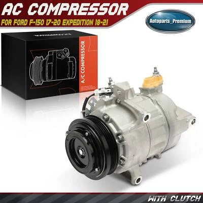 A/C Compressor w/ 4-Groove for Ford F-150 2017-2020 Expedition Lincoln Navigator - Image 1 of 4