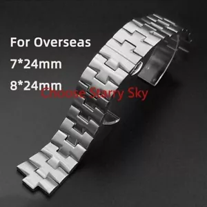 For Vacheron Constantin Overseas Watch Band 47040 Bracelet 24mm Steel Strap Belt - Picture 1 of 16