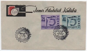 TURCHIA 1957 Cooperazione con gli Stati Uniti IN BUSTA PRIMO GIORNO - Picture 1 of 1