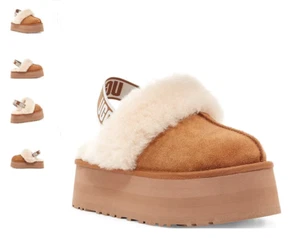 UGG Funkette Chestnut Suede Clog Women's US sizes 5-11/NEW!!! - Picture 1 of 2