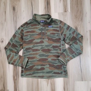 Suéter Patagonia Mejor Para Hombre 1/4 Cremallera Polar Talla M Camuflaje Pullover - Imagen 1 de 11