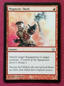 Magic The Gathering FIFTH DAWN MAGNETIC THEFT red card MTG - Picture 1 of 2
