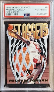 1996-97 Skybox E-X2000 Michael Jordan Net Assets #8 PSA Authentic - Picture 1 of 7