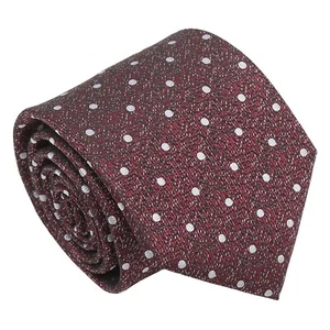 Corbata para hombre borgoña melange lunares clásica informal formal corbata para cuello por DQT - Imagen 1 de 3