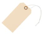 Manila Shipping Tags with Elastic String Attached #5 box of 100, 4 3/4" x 2 3/8"