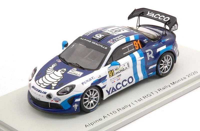 Alpine A110 Rally Rally Monza 2020 Ragues-Pesenti 1:43 SPARK S6573 - Immagine 1 di 1