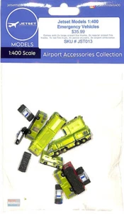 JST013 1:400 Jetset Models - Airport Emergency Vehicles Set (11 pcs) - Picture 1 of 2