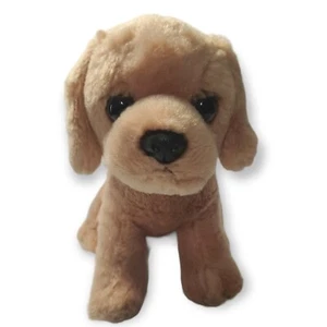 Aurora World Purely Luxe Yellow/Golden Lab Plush Stuffed Puppy Dog Sitting 7” - Picture 1 of 4