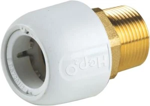 Adaptador de enchufe Hep2O 22 mm x 3/4" macho BSP accesorios de tubería HEP20 - Imagen 1 de 1